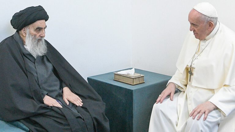 Ayatollah Sistani und Papst treffen sich