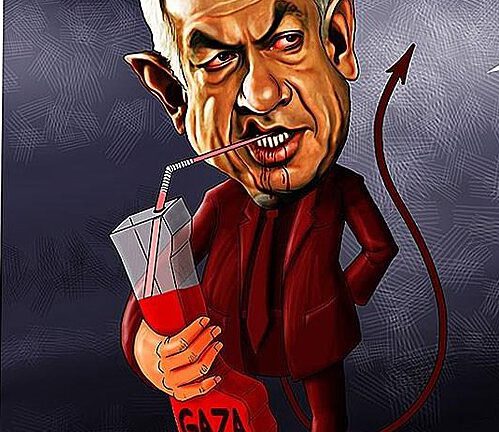 netanyahu-Satan Karikatur