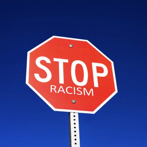 Stop Racism Schild